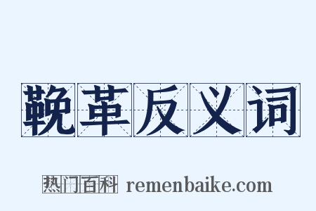 鞔革反义词是什么意思的图片